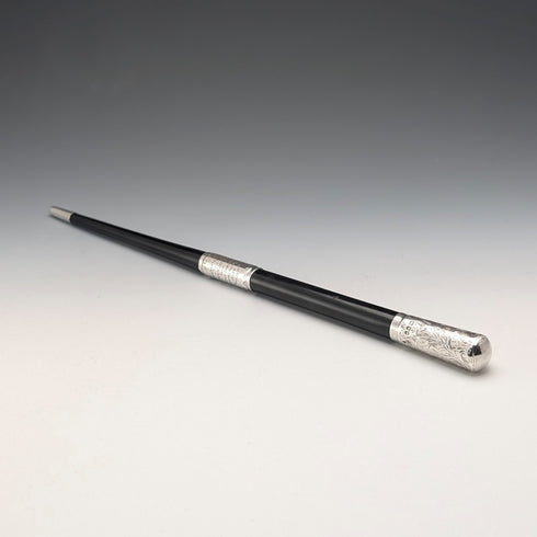 【ご注文品】1935年 英国ヴィンテージ 純銀装飾 指揮棒 コンダクターバトン ケース入り FD