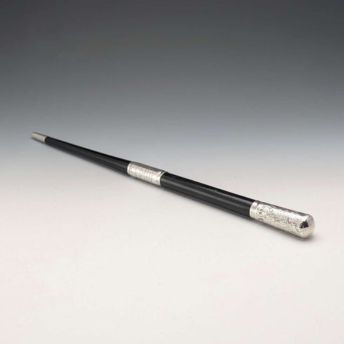 【ご注文品】1935年 英国ヴィンテージ 純銀装飾 指揮棒 コンダクターバトン ケース入り FD