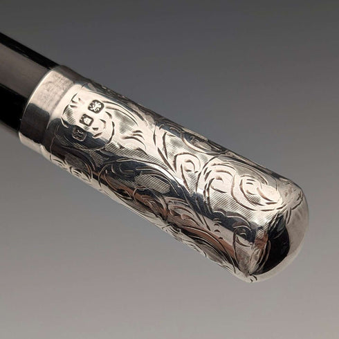 【ご注文品】1935年 英国ヴィンテージ 純銀装飾 指揮棒 コンダクターバトン ケース入り FD