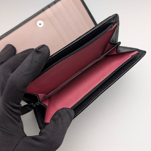 Radley London 黑色牛皮雙折錢包 蘇格蘭梗款