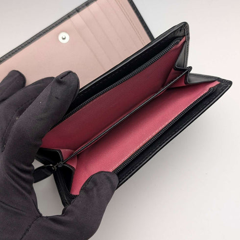 Radley London 黑色牛皮雙折錢包 蘇格蘭梗款