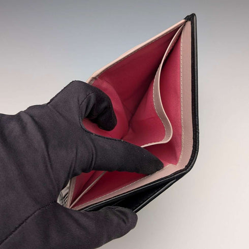 Radley London 黑色牛皮雙折錢包 蘇格蘭梗款