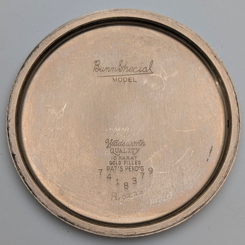 1927年 米国イリノイ バン・スペシャル 60時間駆動 金張りケース 懐中時計 鉄道時計 動作良好