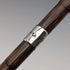 1908 British Antique Brown Shaft, Curved Handle, Pure Silver Decorated Lightweight Walking Stick, 80cm