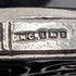 Colgante guardapelo ovalado de plata de ley vintage británica con cadena de plata de ley, 38g en total, CHC