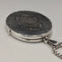 British Vintage Sterling Silver Oval Locket Pendant with Sterling Silver Necklace, 19g Total, DJ