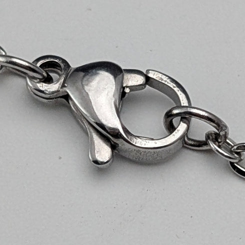 復古鍍銀心型小盒子吊飾和項鍊