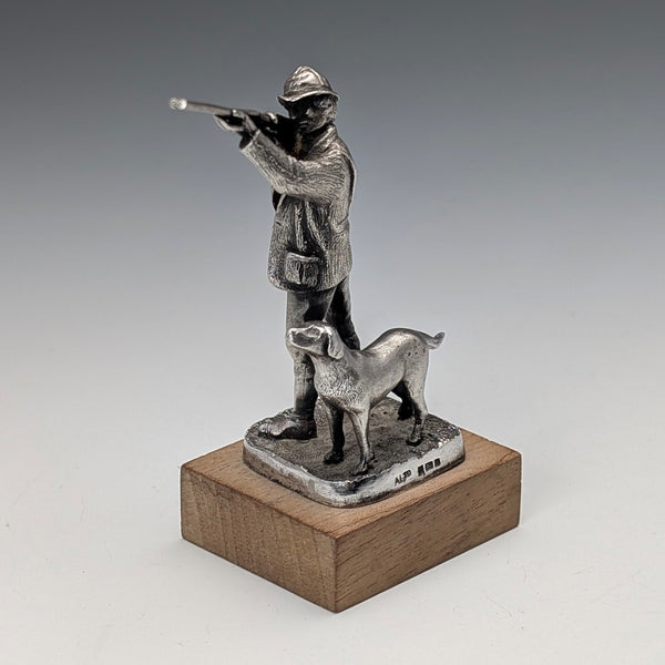 1979 British Vintage Sterling Silver Hunter Miniature Figurine, 72g, Ammonite Ltd