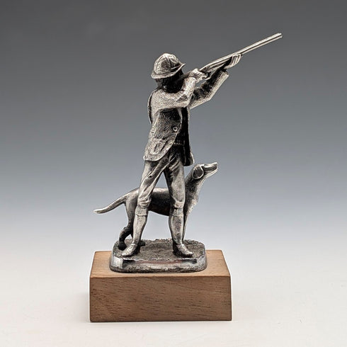 1979年 英国ヴィンテージ 純銀製 ハンター ミニチュア フィギュリン 72g Ammonite Ltd