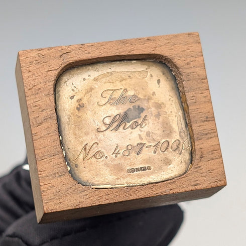 1979年 英国ヴィンテージ 純銀製 ハンター ミニチュア フィギュリン 72g Ammonite Ltd