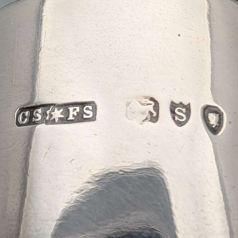 1893年英國古董銀蓋伊凡裡圖案陶瓷瓶罐,由桑德斯和謝潑德(Saunders & Shepherd)製作