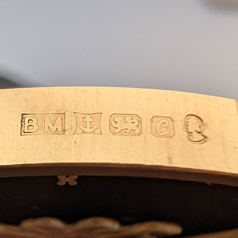 1977年 英国エリザベス2世女王 シルバージュビリー 純銀&金メッキメダル Birmingham&Mint ケーツ付