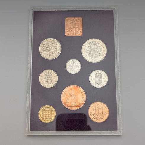 1970年 英国 貨幣制度10進法化前 硬貨コイン8枚セット Royal Mint