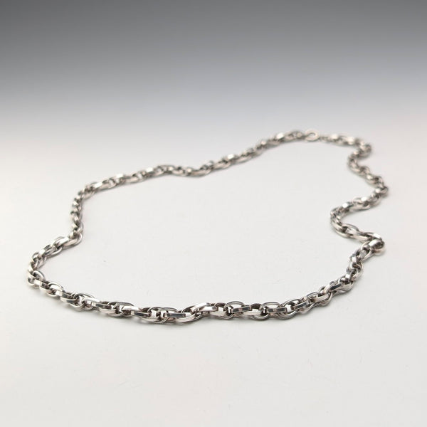 英國復古純銀雙紅豆鏈項鍊,55厘米,30克,B&P