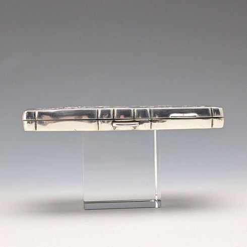 1898 British Antique Sterling Silver Cigarette Case, 69g, William Neale