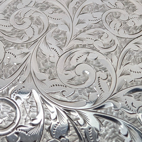 1898年 英国アンティーク 純銀製 シガレットケース 69g William Neale