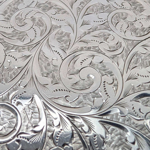 1898 British Antique Sterling Silver Cigarette Case, 69g, William Neale