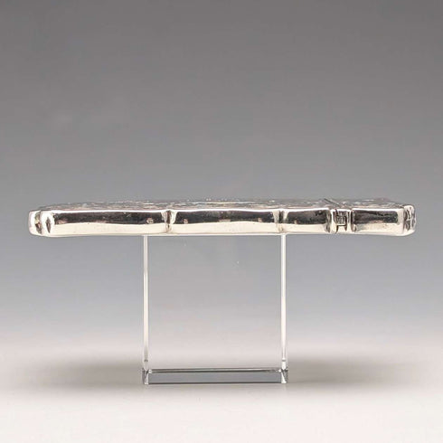1900 British Antique Scroll Engraved Sterling Silver Card Case, 71g, George Unite