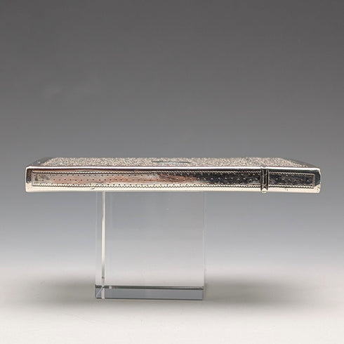 1839年 英国アンティーク リグルパターン 純銀製カードケース 83g Joseph Willmore