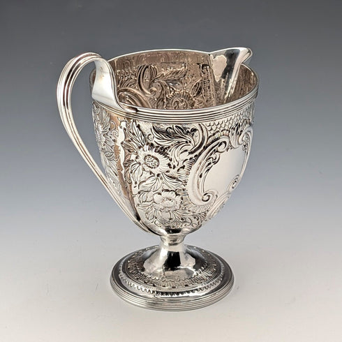 1792 British Antique Sterling Silver Cream Jug, 170g, Robert Hennell I