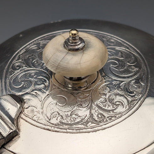 Circa 1905 British Antique Silver Plated Teapot by John Henry Potter