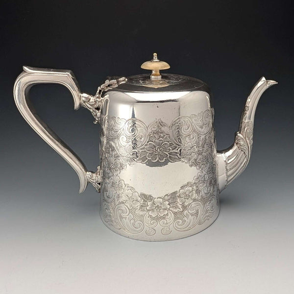 約1905年英國古董鍍銀茶壺,約翰·亨利·波特製作