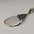 Vintage sterling silver mother-of-pearl drop pendant with necklace