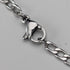 Vintage sterling silver mother-of-pearl drop pendant with necklace