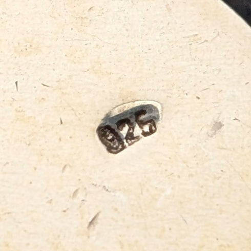 ヴィンテージ 純銀台座 2色マザーオブパール ペンダント ネックレス付