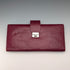Vintage Burgundy Leather Glove & Handkerchief Case