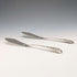 1870s British Antique Silver Plated Butter Knife Pair in Case