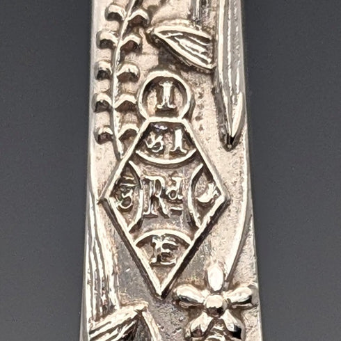 1870年代 英国アンティーク シルバープレート製 バターナイフペア ケース入