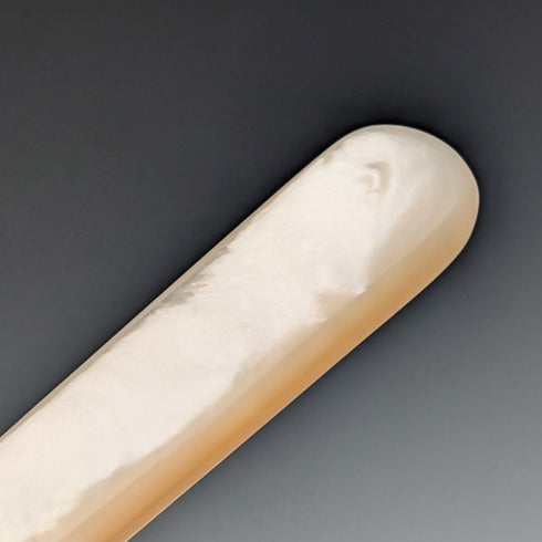 Late 19th Century British Antique Mother-of-Pearl Handle Tea Cutlery (5 Pairs) by Christopher Johnson