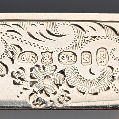 Late 19th Century British Antique Mother-of-Pearl Handle Tea Cutlery (5 Pairs) by Christopher Johnson