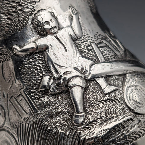 Mid-19th Century British Antique Silver Plate Mug