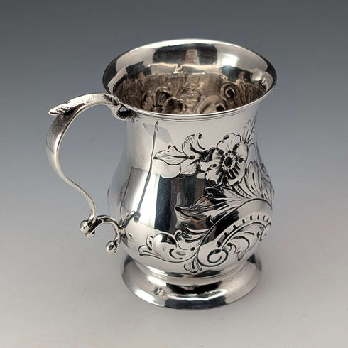1898 British Antique Sterling Silver Small Mug, 67g, James Deakin & Sons