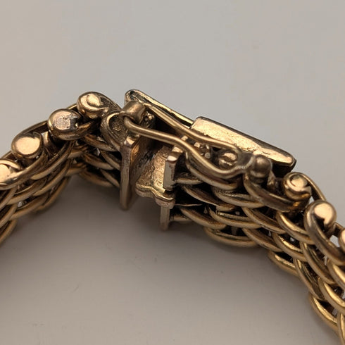 ヴィンテージ ロールドゴールド製 メッシュブレスレット