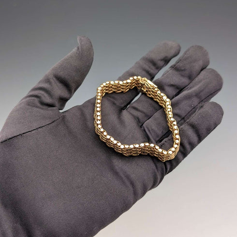 Vintage Rold Gold Mesh Bracelet