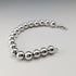 Vintage Sterling Silver Large Beaded Bracelet, 15g