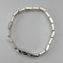 British Vintage Sterling Silver Panel Link Bracelet, 32g, WSG