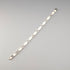British Vintage Sterling Silver Panel Link Bracelet, 32g, WSG