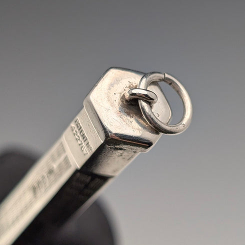 1947 British Yard-O-Lette Sterling Silver Hexagonal Push-Pull Mini Pencil
