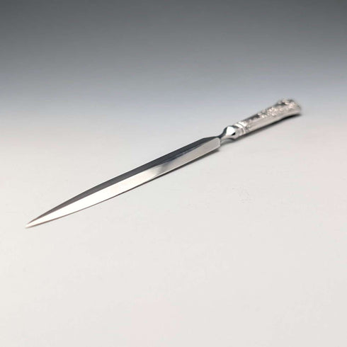 1971年 英国ヴィンテージ 純銀製ハンドル レターオープナー ケース入 極美品 Harrison Brothers