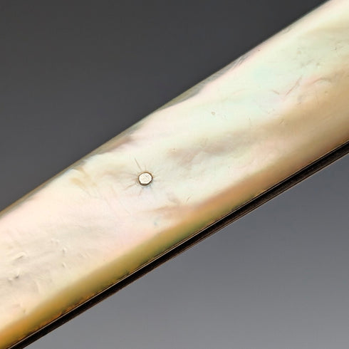 1821 British Antique Mother-of-Pearl Handle, Pure Silver Blade Penknife by Thomas Nowill