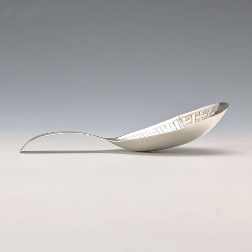 1807 British Antique Sterling Silver Tea Caddy Spoon, 9.5g, by Samuel Pemberton