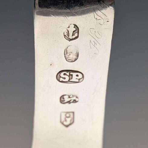 1807 British Antique Sterling Silver Tea Caddy Spoon, 9.5g, by Samuel Pemberton