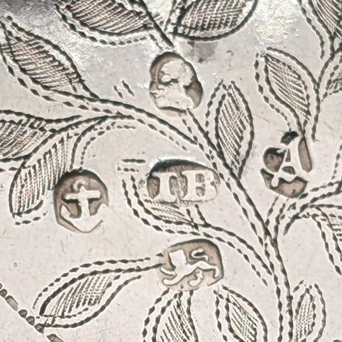 1824 British Antique Sterling Silver Tea Caddy Spoon, 6.5g, John Bettridge