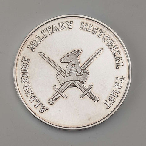 1982 Aldershot Military Historical Foundation Pure Silver Commemorative Medal, Tower Mint, with case