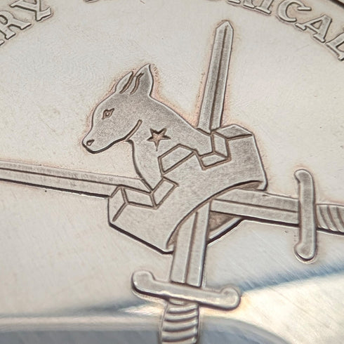 1982年 英国アルダーショット軍事歴史財団 純銀記念メダル Tower Mint ケース付