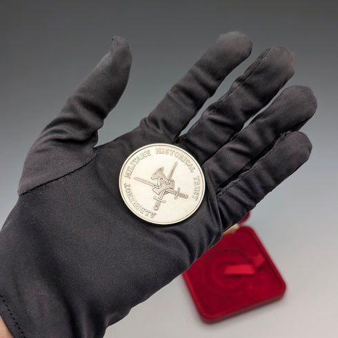 1982年 英国アルダーショット軍事歴史財団 純銀記念メダル Tower Mint ケース付